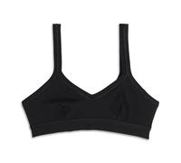 Cotonella GD065K2, 2 Women's Brassière Brassière in Stretch Cotton - Brassière Bra in Soft Bi-Elastic Cotton with Sporty Cut without Back Closure - White/Black, Black, 36B