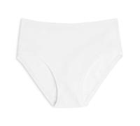 Cotonella, Midi Briefs in Soft Bi-Elastic Cotton - Extra Comfort Edges and Medium Hip - Pack of 6 Pieces - Art. 3363K6, White, S