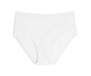Cotonella, Midi Briefs in Soft Bi-Elastic Cotton - Extra Comfort Edges and Medium Hip - Pack of 6 Pieces - Art. 3363K6, White, M
