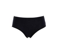 Cotonella Pack of 2 Women's Bielastic Cotton Midi Briefs with Extra Comfort Edges, Black, M