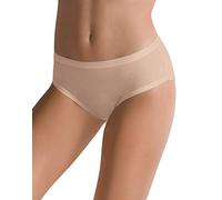 Cotonella Pack of 2 Women's Bielastic Cotton Midi Briefs with Extra Comfort Edges, Nude, M