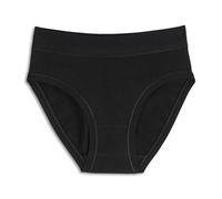 Cotonella, Women's Briefs in Bi-Elastic Cotton with Medium Hip - 3 Pieces, Black, 4/L
