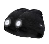 COTOP LED Lighted Beanie Cap Men and Women, Rechargeable Headlamp Hat Gift | Warm Beanie with Built-in Lighting, Soft & Breathable, Hands Free for Dog Walking, Running, Camping, Hiking, Fishing Winter