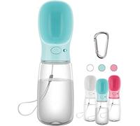 COTOP Portable Dog Water Bottle 350/550ml, Pet Water Dispenser Antibacterial Food Grade Leak Proof Dog Cat Travel Drink Bottle Bowl, Pet Outdoor Drinking Cup Dog Gift (550ml, Blue)