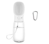 COTOP Portable Dog Water Bottle 350/550ml, Pet Water Dispenser Antibacterial Food Grade Leak Proof Dog Cat Travel Drink Bottle Bowl, Pet Outdoor Drinking Cup Dog Gift (550ml, White)