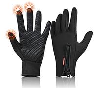 COTOP Winter Warm Gloves for Men Women, Outdoor Windproof Touchscreen Gloves Water Resistant Cycling Gloves Anti Slip Thermal Gloves for Running Cycling Walking Riding Driving-L
