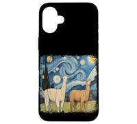 Cotopaxi Starry Night Artwork Llama National Park Souvenir Case for iPhone 16 Plus