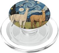 Cotopaxi Starry Night Artwork Llama National Park Souvenir PopSockets PopGrip for MagSafe