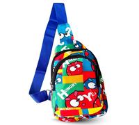 Cots and Cuddles 1pcCartoon Print Colourful Cross Body Bags for Boys and Girls Kids School, Picnic, Return Gifts, Office (1pc Crossbody Bag)