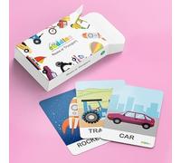 Cots and Cuddles The Transportation Set - Educational Early Learning Flashcards for Toddler Kid