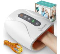 cotsoco Hand Massager for Arthritis and Carpal Tunnel with Heat and Compression, Gifts for Mom,Birthday Gifts for Women, White