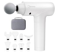 cotsoco Massage Gun Deep Tissue, Muscle Massage Gun Back Massager for Pain Relief, 20 Speeds Handheld Electric Massager Tool with Silent Brushless Motor, Suitable for Gym Office Home Travel, White