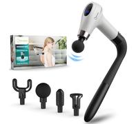 cotsoco Massage Gun with Upgraded Extension Handle, Percussion Deep Tissue Back Massager with 4 Massage Heads & 6 Speed Levels, Muscles/Neck/Shoulders/Waist/Legs Massager for Pain Relief, Gifts