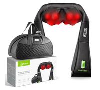 cotsoco Neck Massager with Heat, Mothers Day Gift, Shiatsu Cordless Shoulder Massager, Neck and Back Massagers, Deep Tissue 3D Kneading Neck Massage for Muscle Pain Relief, Gift for Women Men