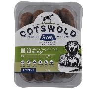 Cotswold 80/20 Active Lamb Sausages Raw Adult Dog Food - 500g