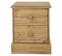 Cotswold Bedside Cabinet - 2 Drawer - Pine