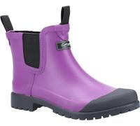 Cotswold Blenheim purple women's rubber waterproof ankle wellington boot