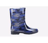 Cotswold PVC Jnr PVC Girls Navy Camo Wellington Boots - UK 13 / EU 32 / US 1