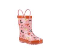 Cotswold Boy's Puddle Waterproof Pull On Boot in Pink | Size: Infant 8 Cotswold Pink Infant 8