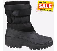 Cotswold Chase Touch Fastening And Zip Up Winter Boot Textile/Weather Wellington