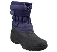 Cotswold Chase Winter Snow Boots Touch Fastening Zip Warm Lined Black Navy