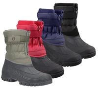 Cotswold Chase Womens Stable Yard Winter Snow Zip Boots Wellies - Navy - UK 6.5 / EU 40