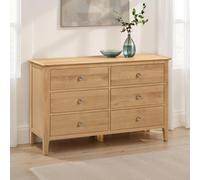 Cotswold Chest - 6 Drawer - Wide - Oak