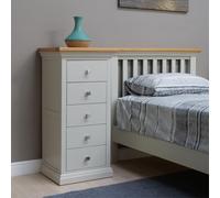Cotswold Chest of Drawers - 5 Drawer - Tall - Oak and Painted