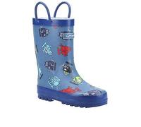 Cotswold Children's Robot Wellington Boots, Blue, Size 8 Younger Blue