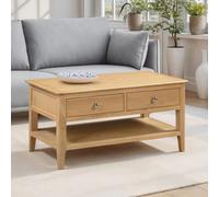 Cotswold Coffee Table - 2 Drawer - Oak