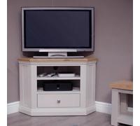 Cotswold Corner TV Unit - 1 Drawer - Oak and Painted