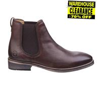 Cotswold Corsham Mens Chelsea Boot Smart Shoe Workwear Casual Dark Brown