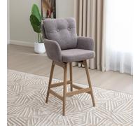 Cotswold Counter Stool - Set of 2 - Blush Granite - Fabric and Wood