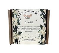 Cotswold Edge Bees Ltd Beeswax Strong Scented Melts, Vanilla, 5 Melts per pack in a Gift Box, Natural Wax Bee Wax, Handmade in the UK