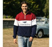 Cotswold Fox Cirencester Quarter Zip Burgundy - Extra Large