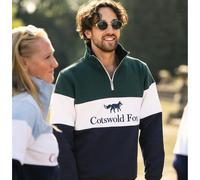 Cotswold Fox Cirencester Quarter Zip Racing Green - Extra Large