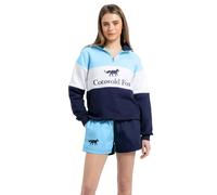Cotswold Fox Unisex Cirencester Quarter Zip Jumper - Cornflower Blue - Size: Large
