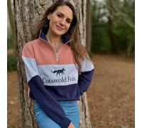 Cotswold Fox Unisex Cirencester Quarter Zip Jumper - Pink - Size: Medium