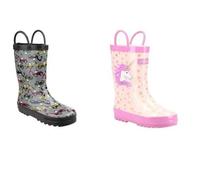 Cotswold Kids Puddle Boots - Digger & Unicorn Design Available