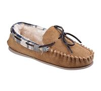 Cotswold Kilkenny Moccasin Slipper Female Tan UK Size 4