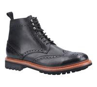 Cotswold Mens Rissington Commando Goodyear Welt Lace Up Boot - Black - Size UK 9