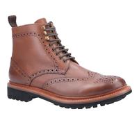 Cotswold Mens Rissington Commando Goodyear Welt Lace Up Boot - Brown Leather - Size UK 9