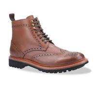 Cotswold Mens Rissington Commando Lace Up Leather Dress Boot - Brown - 9 UK - Brown