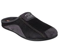 Cotswold Westwell Black Mens Mule Slippers Textile
