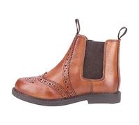 Cotswold Nympsfield Brogue Pull On Chelsea Boots Unisex Kids Tan Size 1