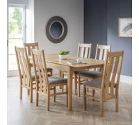 Cotswold Oak 4-6 Seater Extending Dining Set - 4/6 Chairs Option Available