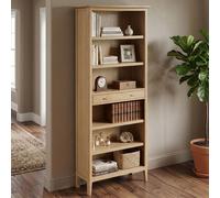 Cotswold Oak Bookcase - 1 Drawer - Tall - Natural