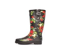 Cotswold Paxford Waterproof Womens | Wellingtons | Black/Flower | UK Size 4