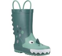 Cotswold Puddle 3D Rubber Unisex Kid's Green Wellington Boots