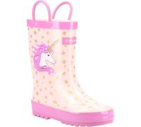 Cotswold Puddle Kids Wellies Waterproof Rubber Boots Pull On Handles UK 4.5-13